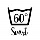 Väggdekor - Tvättsymbol 60° Svart