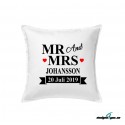 Kuddfodral - MR and MRS och Efternamn, Datum