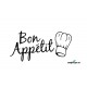Väggtext - Bon Appétit