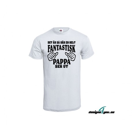 Herr T-Shirt - DET ÄR SÅ HÄR EN FANTASTISK PAPPA SER UT