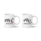 Muggar 2-pack - Mr & Mrs med efternamn