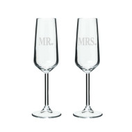 Champagneglas 2 pack  - MR & MRS