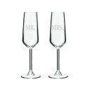 Champagneglas 2-pack  - MR & MRS