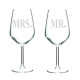 Vinglas 2 pack - MR & MRS