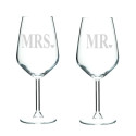 Vinglas 2 pack  - MR & MRS