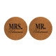 Grytunderlägg 2 pack - MR & MRS med efternamn
