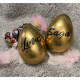 Plåt Påskägg med Namn - Guld