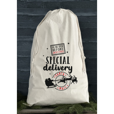 Julklappssäck med namn - Special DELIVERY FOR