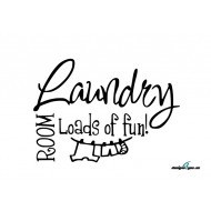 Väggdekor - Laundry ROOM - Loads of fun!