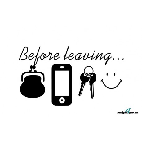 Väggdekor - Before leaving