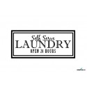 Väggdekor - Self Serve LAUNDRY OPEN 24 HOURS